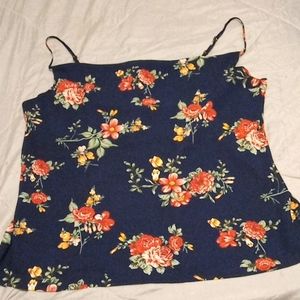 Floral tank crop top